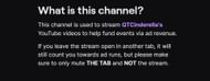 QTEvents' channel's description (Image via Twitch)